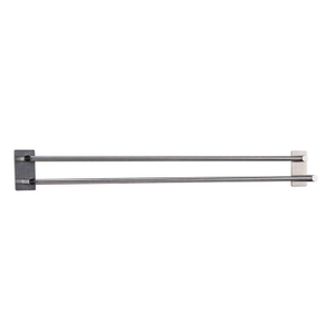 SSS stainless steel 70cm Hand Towel Bar with Water-Resistant Strips (2-Towel Bar) use 3M easy to install 