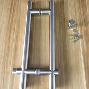 Stainless Steel Glass Door Pull Handle Furniture Lock for Glass Door
