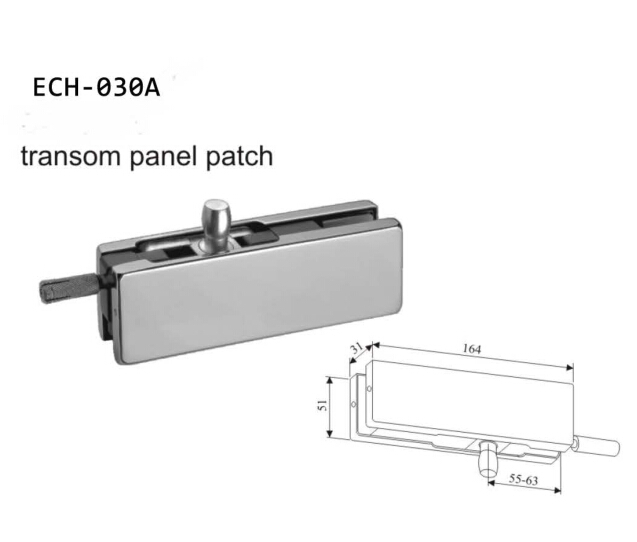  Stainless steel door bottom clamp door fitting glass fitting glass door square patch fitting