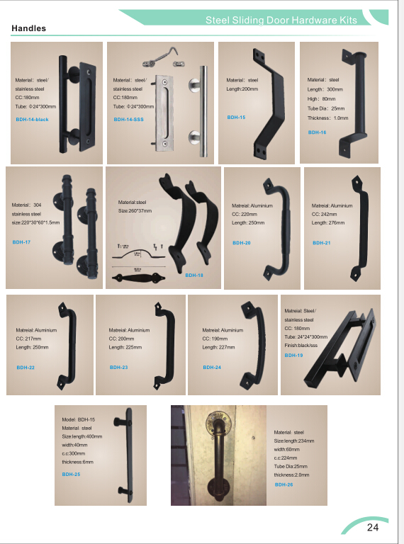 OEM Hardware powder coated steel / 304 stainless steel Barn Door Window