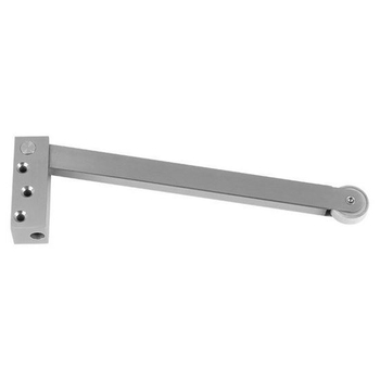 Roller Arm Double Rebated Door Selector - Satin Stainless Steel 180mm/230mm/305mm