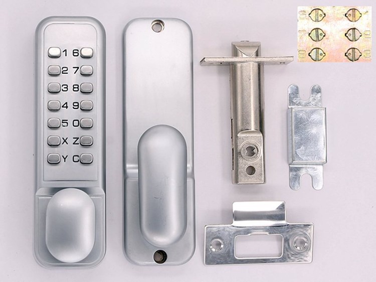 keyless mechanical combination password door digital lock with knob handle