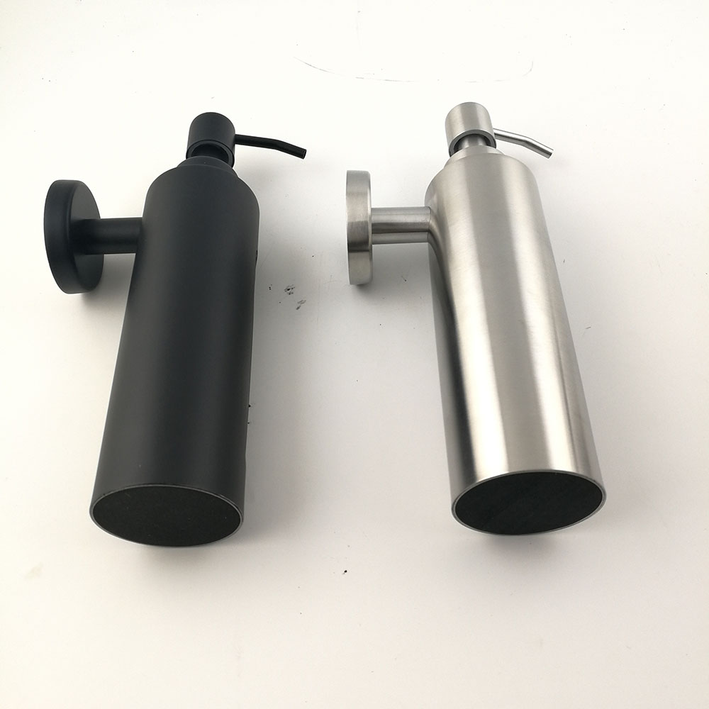 Professional factory direct kitchen sink stainless steel liquid soap dispenser with plastic bottle 