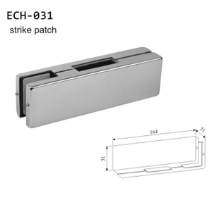 High Quality Swing Glass Door Satin Bottom Patch Fitting in China
