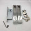 Stainless Steel 304 Sliding Door Lock Set Square Edge Satin Nickel