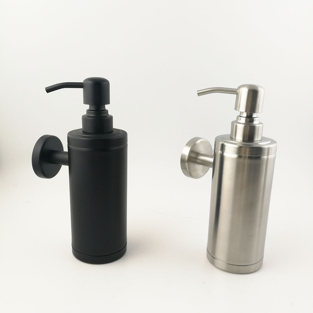 High quality Silver Stainless Steel Liquid Soap Dispenser / Hand Sanitizer Soap Dispenser / Shower gel bottle 