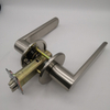 Passage Hall/Closet Heavy Duty Door Lock Keyless No-Keys Door Lockset Right/Left Handed Reversible Brushed Nickel Door Levers Hardware