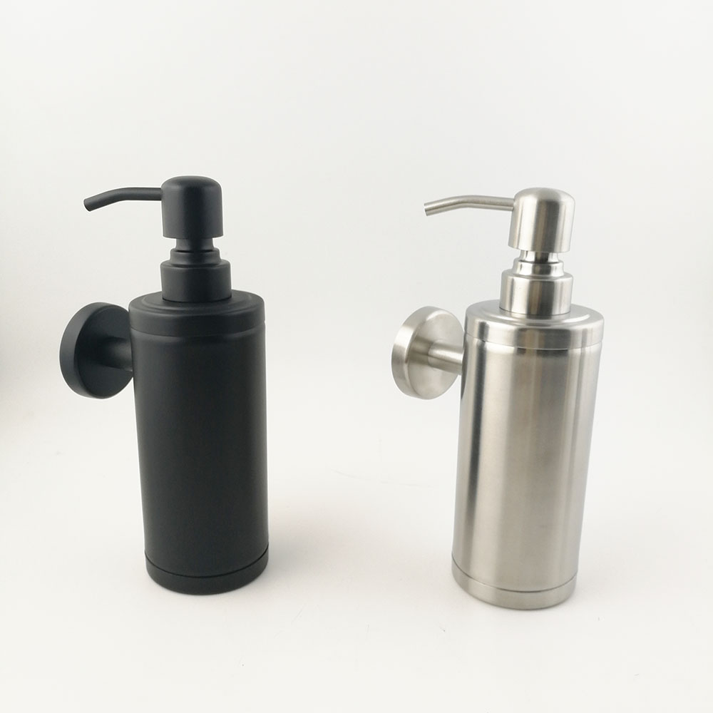 High quality Silver Stainless Steel Liquid Soap Dispenser / Hand Sanitizer Soap Dispenser / Shower gel bottle 
