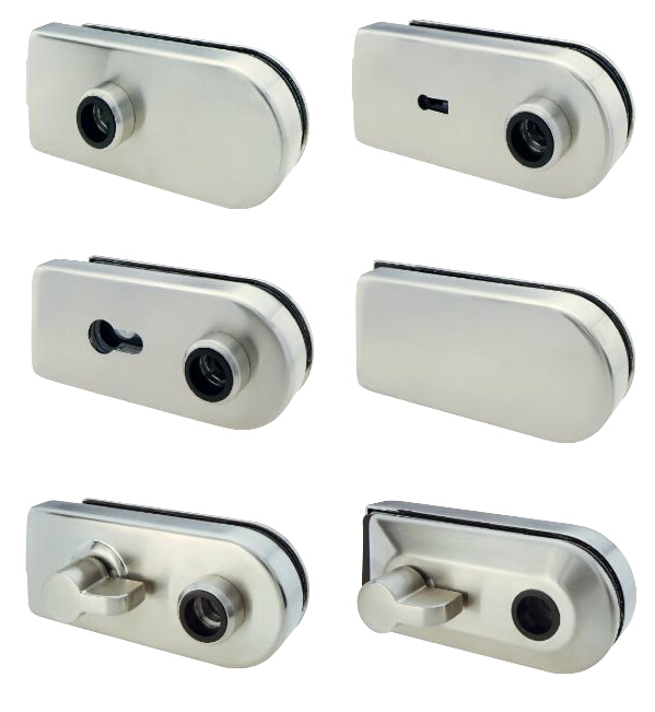 Polished Surface Stainless Steel Hardware Glass Door Lock