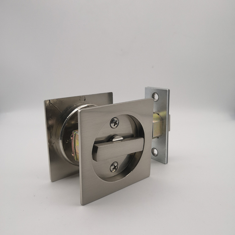 zinc alloy SN accurate sliding door lock without keyword BK bathroom door lock